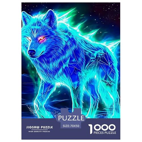 Sternenwolf Farbenfrohes Puzzle 1000 Teile in Bewährter Qualität Für Erwachsene Und Kinder Cooler Tierstil Puzzlespiele Für Die Ganze Familie Geschenke Für Männer Pädagogisches Spielzeug 70x50cm/100 Sternenwolf Farbenfrohes Puzzle 1000 Teile in Bewährter Qualität Für Erwachsene Und Kinder Cooler Tierstil Puzzlespiele Für Die Ganze Familie Geschenke Für Männer Pädagogisches Spielzeug 70x50cm/100 von QTIVARLEN