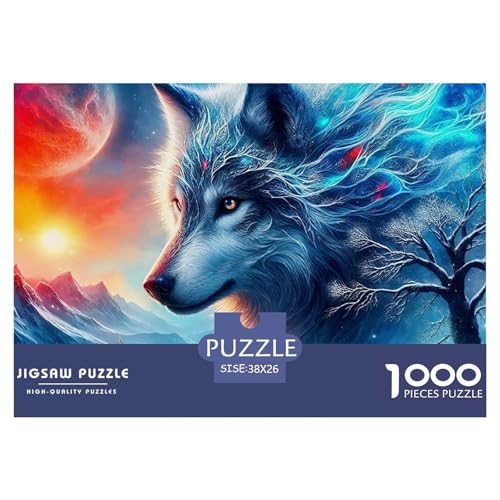 Sternenwolf Farbenfrohes Puzzle 1000 Teile in Bewährter Qualität Für Erwachsene Und Kinder Cooler Tierstil Puzzlespiele Für Die Ganze Familie Geschenke Für Männer Pädagogisches Spielzeug 38x26cm/100 Sternenwolf Farbenfrohes Puzzle 1000 Teile in Bewährter Qualität Für Erwachsene Und Kinder Cooler Tierstil Puzzlespiele Für Die Ganze Familie Geschenke Für Männer Pädagogisches Spielzeug 38x26cm/100 von QTIVARLEN