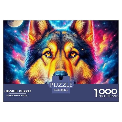 Sternenwolf Farbenfrohes Puzzle 1000 Teile in Bewährter Qualität Für Erwachsene Und Kinder Cooler Tierstil Puzzlespiele Für Die Ganze Familie Geschenke Für Männer Pädagogisches Spielzeug 38x26cm/100 Sternenwolf Farbenfrohes Puzzle 1000 Teile in Bewährter Qualität Für Erwachsene Und Kinder Cooler Tierstil Puzzlespiele Für Die Ganze Familie Geschenke Für Männer Pädagogisches Spielzeug 38x26cm/100 von QTIVARLEN