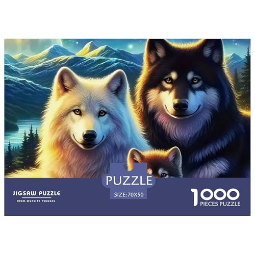 Sternenwolf Farbenfrohes Puzzle 1000 Teile in Bewährter Qualität Für Erwachsene Und Kinder Cooler Tierstil Puzzlespiele Für Die Ganze Familie Geschenke Für Männer Pädagogisches Spielzeug 70x50cm/100 Sternenwolf Farbenfrohes Puzzle 1000 Teile in Bewährter Qualität Für Erwachsene Und Kinder Cooler Tierstil Puzzlespiele Für Die Ganze Familie Geschenke Für Männer Pädagogisches Spielzeug 70x50cm/100 von QTIVARLEN