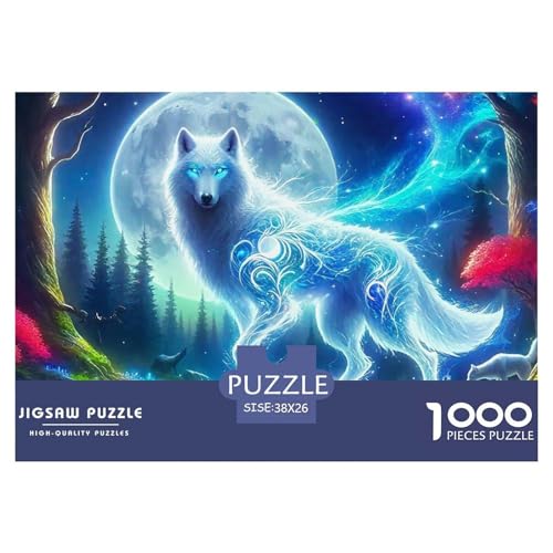 Sternenwolf Farbenfrohes Puzzle 1000 Teile in Bewährter Qualität Für Erwachsene Und Kinder Cooler Tierstil Puzzlespiele Für Die Ganze Familie Geschenke Für Männer Wanddekoration 38x26cm/1000pcs Sternenwolf Farbenfrohes Puzzle 1000 Teile in Bewährter Qualität Für Erwachsene Und Kinder Cooler Tierstil Puzzlespiele Für Die Ganze Familie Geschenke Für Männer Wanddekoration 38x26cm/1000pcs von QTIVARLEN