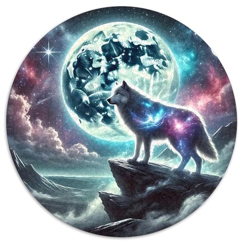 Sternenwolf Puzzles 1000 Teile in Bewährter Qualität Für Erwachsene Und Kinder Cooler Tierstil Geschicklichkeitsspiel Geschenke Für Frauen Home Dekoration 1000pcs (67.5x67.5cm) von QTIVARLEN