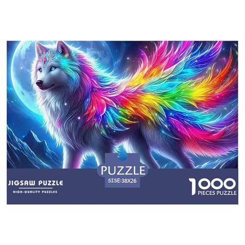 Sternenwolf Puzzles 1000 Teile in Bewährter Qualität Für Erwachsene Und Kinder Cooler Tierstil Geschicklichkeitsspiel Geschenke Für Frauen Home Dekoration 38x26cm/1000pcs Sternenwolf Puzzles 1000 Teile in Bewährter Qualität Für Erwachsene Und Kinder Cooler Tierstil Geschicklichkeitsspiel Geschenke Für Frauen Home Dekoration 38x26cm/1000pcs von QTIVARLEN