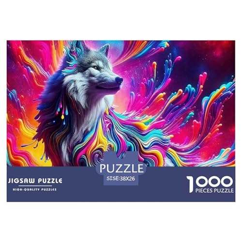 Sternenwolf Puzzles 1000 Teile in Bewährter Qualität Für Erwachsene Und Kinder Cooler Tierstil Geschicklichkeitsspiel Geschenke Für Frauen Pädagogisches Spielzeug 38x26cm/1000pcs Sternenwolf Puzzles 1000 Teile in Bewährter Qualität Für Erwachsene Und Kinder Cooler Tierstil Geschicklichkeitsspiel Geschenke Für Frauen Pädagogisches Spielzeug 38x26cm/1000pcs von QTIVARLEN