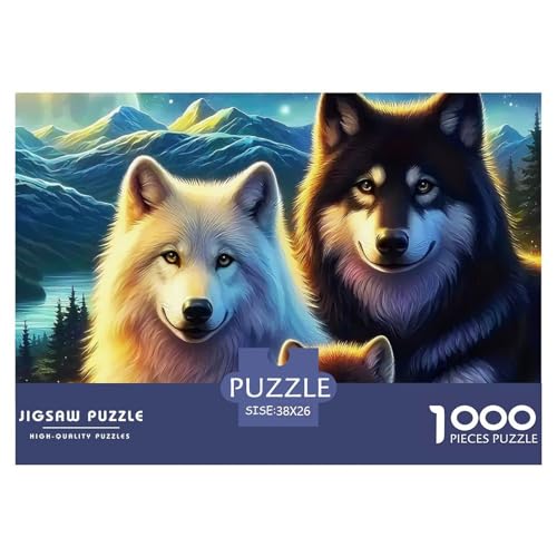 Sternenwolf Puzzles 1000 Teile in Bewährter Qualität Für Erwachsene Und Kinder Cooler Tierstil Geschicklichkeitsspiel Geschenke Für Frauen Pädagogisches Spielzeug 38x26cm/1000pcs Sternenwolf Puzzles 1000 Teile in Bewährter Qualität Für Erwachsene Und Kinder Cooler Tierstil Geschicklichkeitsspiel Geschenke Für Frauen Pädagogisches Spielzeug 38x26cm/1000pcs von QTIVARLEN