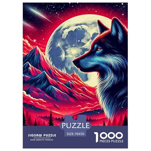 Sternenwolf Puzzles 1000 Teile in Bewährter Qualität Für Erwachsene Und Kinder Cooler Tierstil Geschicklichkeitsspiel Geschenke Für Frauen Pädagogisches Spielzeug 70x50cm/1000pcs Sternenwolf Puzzles 1000 Teile in Bewährter Qualität Für Erwachsene Und Kinder Cooler Tierstil Geschicklichkeitsspiel Geschenke Für Frauen Pädagogisches Spielzeug 70x50cm/1000pcs von QTIVARLEN