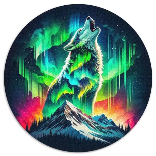 Sternenwolf Puzzles 1000 Teile in Bewährter Qualität Für Erwachsene Und Kinder Cooler Tierstil Herausforderndes Rätsel Geschenke Für Frauen Pädagogisches Spielzeug 1000pcs (67.5x67.5cm) von QTIVARLEN