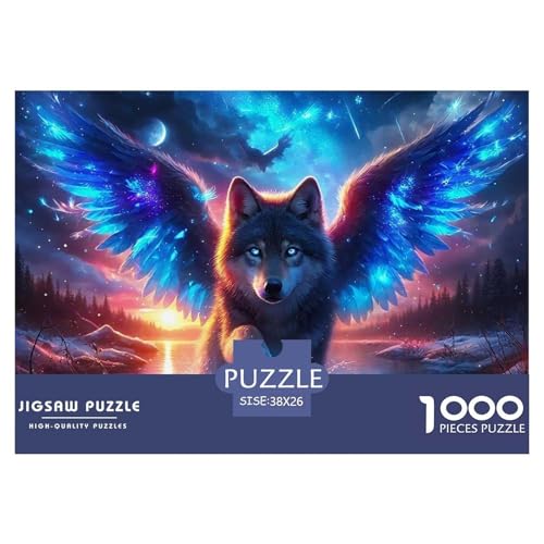 Sternenwolf Puzzles 1000 Teile in Bewährter Qualität Für Erwachsene Und Kinder Cooler Tierstil Herausforderndes Rätsel Geschenke Für Frauen Pädagogisches Spielzeug 38x26cm/1000pcs Sternenwolf Puzzles 1000 Teile in Bewährter Qualität Für Erwachsene Und Kinder Cooler Tierstil Herausforderndes Rätsel Geschenke Für Frauen Pädagogisches Spielzeug 38x26cm/1000pcs von QTIVARLEN