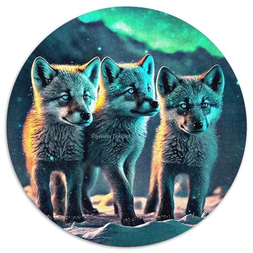 Sternenwolf Puzzles 1000 Teile in Bewährter Qualität Für Erwachsene Und Kinder Cooler Tierstil Herausforderndes Rätsel Geschenke Für Frauen Wanddekoration 1000pcs (67.5x67.5cm) von QTIVARLEN