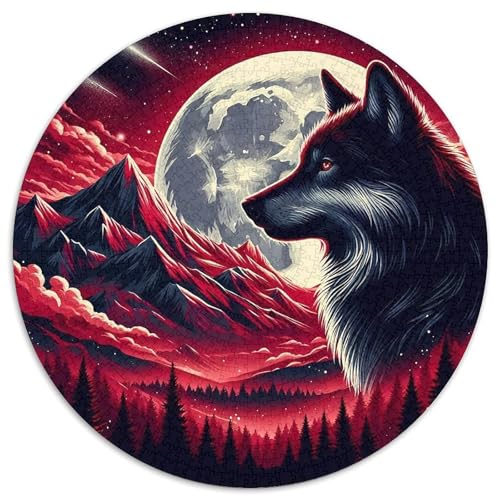 Sternenwolf Puzzles 1000 Teile in Bewährter Qualität Für Erwachsene Und Kinder Cooler Tierstil Herausforderndes Rätsel Geschenke Für Männer Home Dekoration 1000pcs (67.5x67.5cm) von QTIVARLEN