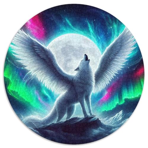Sternenwolf Puzzles 1000 Teile in Bewährter Qualität Für Erwachsene Und Kinder Cooler Tierstil Herausforderndes Rätsel Geschenke Für Männer Pädagogisches Spielzeug 1000pcs (67.5x67.5cm) von QTIVARLEN