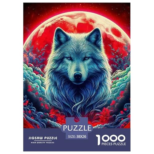 Sternenwolf Puzzles 1000 Teile in Bewährter Qualität Für Erwachsene Und Kinder Cooler Tierstil Herausforderndes Rätsel Geschenke Für Männer Pädagogisches Spielzeug 38x26cm/1000pcs Sternenwolf Puzzles 1000 Teile in Bewährter Qualität Für Erwachsene Und Kinder Cooler Tierstil Herausforderndes Rätsel Geschenke Für Männer Pädagogisches Spielzeug 38x26cm/1000pcs von QTIVARLEN