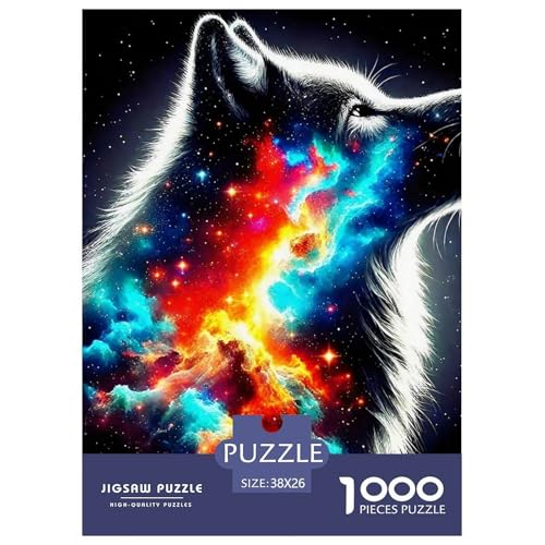 Sternenwolf Puzzles 1000 Teile in Bewährter Qualität Für Erwachsene Und Kinder Cooler Tierstil Herausforderndes Rätsel Geschenke Für Männer Pädagogisches Spielzeug 38x26cm/1000pcs Sternenwolf Puzzles 1000 Teile in Bewährter Qualität Für Erwachsene Und Kinder Cooler Tierstil Herausforderndes Rätsel Geschenke Für Männer Pädagogisches Spielzeug 38x26cm/1000pcs von QTIVARLEN