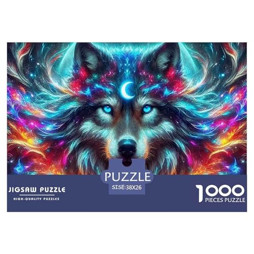 Sternenwolf Puzzles 1000 Teile in Bewährter Qualität Für Erwachsene Und Kinder Cooler Tierstil Herausforderndes Rätsel Geschenke Für Männer Pädagogisches Spielzeug 38x26cm/1000pcs Sternenwolf Puzzles 1000 Teile in Bewährter Qualität Für Erwachsene Und Kinder Cooler Tierstil Herausforderndes Rätsel Geschenke Für Männer Pädagogisches Spielzeug 38x26cm/1000pcs von QTIVARLEN