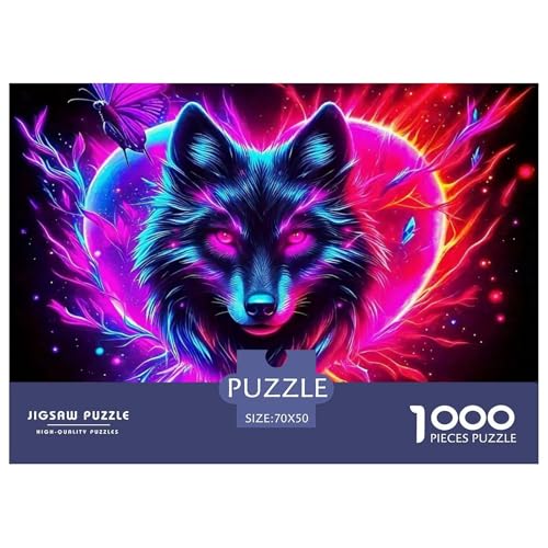 Sternenwolf Puzzles 1000 Teile in Bewährter Qualität Für Erwachsene Und Kinder Cooler Tierstil Herausforderndes Rätsel Geschenke Für Männer Pädagogisches Spielzeug 70x50cm/1000pcs Sternenwolf Puzzles 1000 Teile in Bewährter Qualität Für Erwachsene Und Kinder Cooler Tierstil Herausforderndes Rätsel Geschenke Für Männer Pädagogisches Spielzeug 70x50cm/1000pcs von QTIVARLEN
