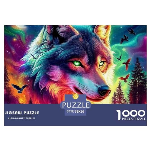 Sternenwolf Puzzles 1000 Teile in Bewährter Qualität Für Erwachsene Und Kinder Cooler Tierstil Herausforderndes Rätsel Geschenke Für Männer Wanddekoration 38x26cm/1000pcs Sternenwolf Puzzles 1000 Teile in Bewährter Qualität Für Erwachsene Und Kinder Cooler Tierstil Herausforderndes Rätsel Geschenke Für Männer Wanddekoration 38x26cm/1000pcs von QTIVARLEN