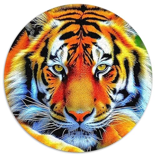 Tiger Puzzle 1000 Teile Für Erwachsene Und Kinder König der Tiere Herausforderung Spiel Klassische Geschenk Home Dekoration Clevere Rätsel 1000pcs (67.5x67.5cm) von QTIVARLEN