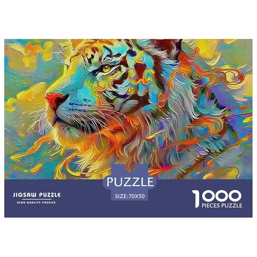 Tiger Puzzle 1000 Teile Für Erwachsene Und Kinder König der Tiere Herausforderung Spiel Klassische Geschenk Home Dekoration Clevere Rätsel 70x50cm/1000pcs Tiger Puzzle 1000 Teile Für Erwachsene Und Kinder König der Tiere Herausforderung Spiel Klassische Geschenk Home Dekoration Clevere Rätsel 70x50cm/1000pcs von QTIVARLEN