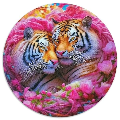 Tiger Puzzle 1000 Teile Für Erwachsene Und Kinder König der Tiere Impossible Geschicklichkeitsspiel Interaktives Spielzeug Wunderschönes Dekoration in Bewährter Qualität 1000pcs (67.5x67.5cm) von QTIVARLEN