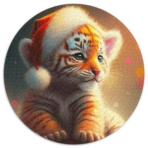 Tiger Puzzle 1000 Teile Für Erwachsene Und Kinder König der Tiere Lernspiel Klassische Geschenk Wunderschönes Dekoration Clevere Rätsel 1000pcs (67.5x67.5cm) von QTIVARLEN