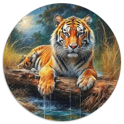 Tiger Puzzle 1000 Teile Für Erwachsene Und Kinder König der Tiere Lernspiel Pädagogisches Spielzeug Home Dekoration in Bewährter Qualität 1000pcs (67.5x67.5cm) von QTIVARLEN
