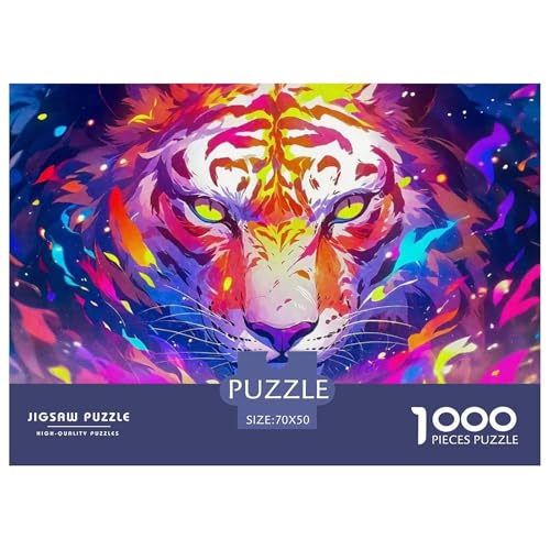Tiger Puzzle 1000 Teile Für Erwachsene Und Kinder König der Tiere Lernspiel Pädagogisches Spielzeug Home Dekoration in Bewährter Qualität 70x50cm/1000pcs Tiger Puzzle 1000 Teile Für Erwachsene Und Kinder König der Tiere Lernspiel Pädagogisches Spielzeug Home Dekoration in Bewährter Qualität 70x50cm/1000pcs von QTIVARLEN