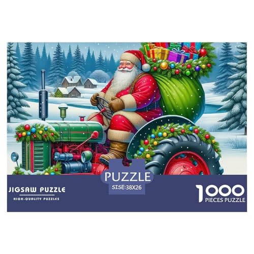 Tractor Puzzle 1000 Teile Für Erwachsene Und Kinder Agricultural Vehicle Impossible Geschicklichkeitsspiel Klassische Geschenk Home Dekoration in Bewährter Qualität 38x26cm/1000pcs von QTIVARLEN