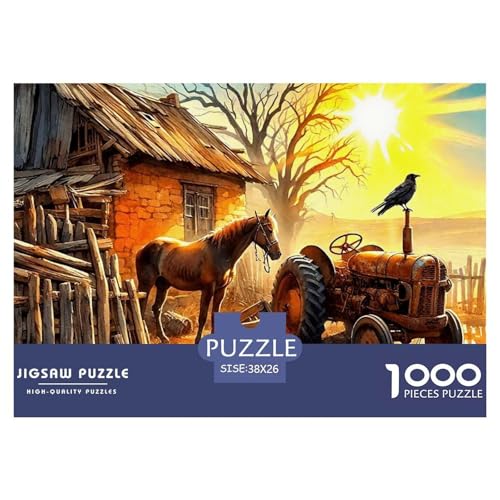 Tractor Puzzle 1000 Teile Für Erwachsene Und Kinder Agricultural Vehicle Impossible Geschicklichkeitsspiel Pädagogisches Spielzeug Home Dekoration in Bewährter Qualität 38x26cm/1000pcs Tractor Puzzle 1000 Teile Für Erwachsene Und Kinder Agricultural Vehicle Impossible Geschicklichkeitsspiel Pädagogisches Spielzeug Home Dekoration in Bewährter Qualität 38x26cm/1000pcs von QTIVARLEN