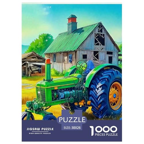 Tractor Puzzle 1000 Teile Für Erwachsene Und Kinder Agricultural Vehicle Lernspiel Klassische Geschenk Home Dekoration in Bewährter Qualität 38x26cm/1000pcs von QTIVARLEN