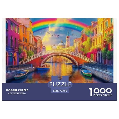 Venice Canals Puzzle 1000 Teile Für Erwachsene Und Kinder Canal Scenery Herausforderung Spiel Pädagogisches Spielzeug Home Dekoration in Bewährter Qualität 70x50cm/1000pcs Venice Canals Puzzle 1000 Teile Für Erwachsene Und Kinder Canal Scenery Herausforderung Spiel Pädagogisches Spielzeug Home Dekoration in Bewährter Qualität 70x50cm/1000pcs von QTIVARLEN
