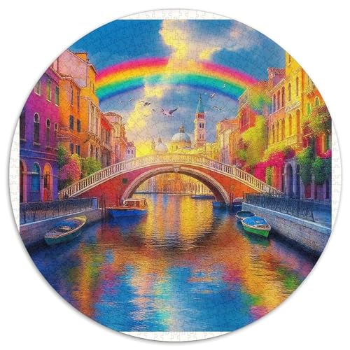 Venice Canals Puzzle 1000 Teile Für Erwachsene Und Kinder Canal Scenery Lernspiel Klassische Geschenk Home Dekoration Clevere Rätsel 1000pcs (67.5x67.5cm) von QTIVARLEN