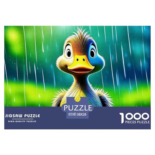 Yellow Duck Puzzle 1000 Teile Für Erwachsene Und Kinder Cute Duck Herausforderung Spiel Interaktives Spielzeug Home Dekoration in Bewährter Qualität 38x26cm/1000pcs von QTIVARLEN