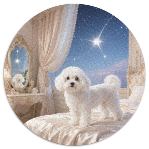 maltesisch Erwachsene Puzzle 1000 Teile Für Erwachsene Cute Haustier Hund Puzzlespiele Für Die Familie Puzzles 1000pcs (67.5x67.5cm) von QTIVARLEN