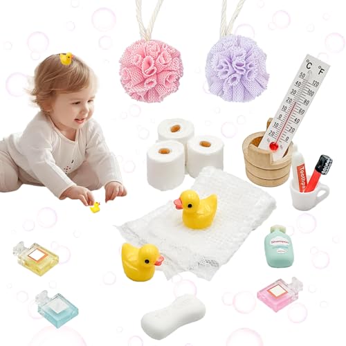 Wichtel Zubehör Weihnachten, 18pcs Puppenhaus Zubehör Weihnachtsdeko Wichtelset DIY,Weihnachtswichtel Zubehör Miniatur Deko,Wichtelzubehör Badeschwamm Ente Klopapier Cologne Wichtel Zubehör Weihnachten, 18pcs Puppenhaus Zubehör Weihnachtsdeko Wichtelset DIY,Weihnachtswichtel Zubehör Miniatur Deko,Wichtelzubehör Badeschwamm Ente Klopapier Cologne von QUANMAITONG