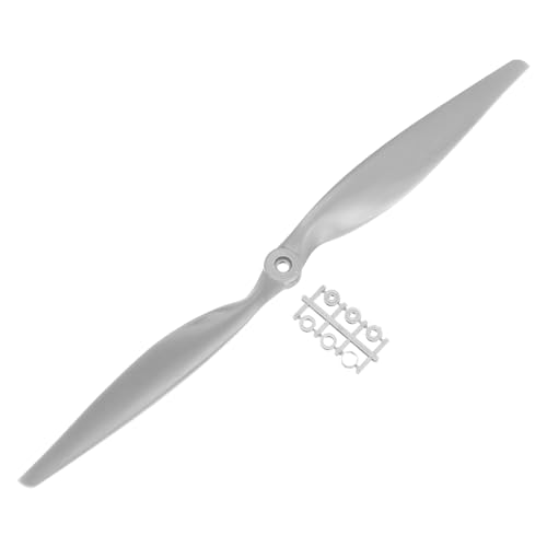 QUARKZMAN 16x8 Zoll Propeller RC Propeller 2-Flügelige Blätter Grau mit Adapterringen für RC Flugzeug Flugzeugpropeller Ersatz QUARKZMAN 16x8 Zoll Propeller RC Propeller 2-Flügelige Blätter Grau mit Adapterringen für RC Flugzeug Flugzeugpropeller Ersatz von QUARKZMAN