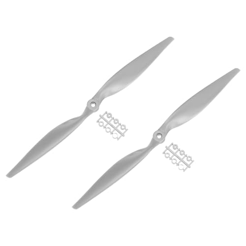 QUARKZMAN 2 Stück 15x8 Zoll Propeller RC Propeller 2-Flügelige Blätter Grau mit Adapterringen für RC Flugzeug Flugzeug Prop Ersatz QUARKZMAN 2 Stück 15x8 Zoll Propeller RC Propeller 2-Flügelige Blätter Grau mit Adapterringen für RC Flugzeug Flugzeug Prop Ersatz von QUARKZMAN