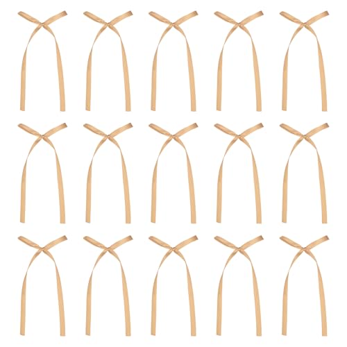 QUARKZMAN 20 Stück Schleifen Cupcake Deko, 3x5,7 Zoll Schleifen Cupcake Deko Satin Schleifen Schleifen Party Deko Für Kuchen Dessert Basteln DIY Hochzeit Geburtstag Party, Champagner QUARKZMAN 20 Stück Schleifen Cupcake Deko, 3x5,7 Zoll Schleifen Cupcake Deko Satin Schleifen Schleifen Party Deko Für Kuchen Dessert Basteln DIY Hochzeit Geburtstag Party, Champagner von QUARKZMAN