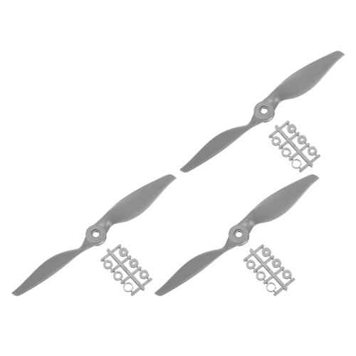 QUARKZMAN 3 Stück 12x6 Zoll Propeller RC Propeller 2-Flügelige Blätter Grau mit Adapterringen für RC Flugzeug Flugzeug Prop Ersatz QUARKZMAN 3 Stück 12x6 Zoll Propeller RC Propeller 2-Flügelige Blätter Grau mit Adapterringen für RC Flugzeug Flugzeug Prop Ersatz von QUARKZMAN