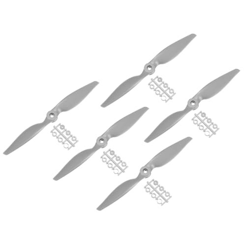 QUARKZMAN 5 Stück 11x5,5 Zoll Propeller RC Propeller 2-Flügelige Blätter Grau mit Adapterringen für RC Flugzeug Flugzeug Prop Ersatz QUARKZMAN 5 Stück 11x5,5 Zoll Propeller RC Propeller 2-Flügelige Blätter Grau mit Adapterringen für RC Flugzeug Flugzeug Prop Ersatz von QUARKZMAN