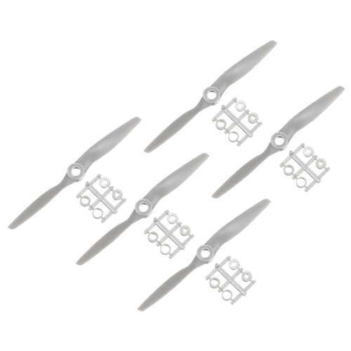 QUARKZMAN 5 Stück 5x5 Zoll Propeller RC Propeller 2-Flügelige Blätter Grau mit Adapterringen für RC Flugzeug Flugzeug Prop Ersatz QUARKZMAN 5 Stück 5x5 Zoll Propeller RC Propeller 2-Flügelige Blätter Grau mit Adapterringen für RC Flugzeug Flugzeug Prop Ersatz von QUARKZMAN