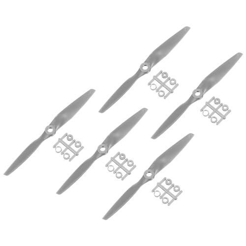 QUARKZMAN 5 Stück 6x4 Zoll Propeller RC Propeller 2-Flügelige Blätter Grau mit Adapterringen für RC Flugzeug Flugzeug Prop Ersatz QUARKZMAN 5 Stück 6x4 Zoll Propeller RC Propeller 2-Flügelige Blätter Grau mit Adapterringen für RC Flugzeug Flugzeug Prop Ersatz von QUARKZMAN