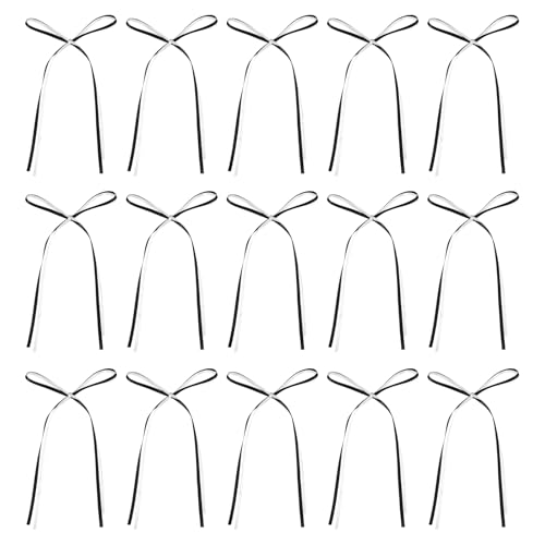 QUARKZMAN 50 Stück Schleifen Cupcake Deko, 3.3x5.1 Zoll Schleifen Cupcake Deko Satin Schleifen Schleifen Party Deko Für Kuchen Dessert Basteln DIY Hochzeit Geburtstag Party, Schwarz Weiß QUARKZMAN 50 Stück Schleifen Cupcake Deko, 3.3x5.1 Zoll Schleifen Cupcake Deko Satin Schleifen Schleifen Party Deko Für Kuchen Dessert Basteln DIY Hochzeit Geburtstag Party, Schwarz Weiß von QUARKZMAN