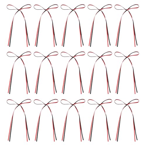 QUARKZMAN 50 Stück Schleifen Cupcake-Dekorationen, 3.3x5.1 Zoll Satin Schleifen Schleifen Partydekorationen Für Kuchen Dessert Basteln DIY Dekorieren Hochzeit Geburtstag Party, Schwarz Rot QUARKZMAN 50 Stück Schleifen Cupcake-Dekorationen, 3.3x5.1 Zoll Satin Schleifen Schleifen Partydekorationen Für Kuchen Dessert Basteln DIY Dekorieren Hochzeit Geburtstag Party, Schwarz Rot von QUARKZMAN