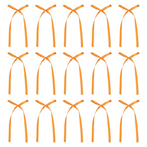 QUARKZMAN 50 Stück Schleifen Cupcake-Dekorationen, 3x5,7 Zoll Satin-Schleifen Cupcake-Topper Party-Dekorationen für Kuchen Dessert Basteln DIY Dekorieren Hochzeit Geburtstagsparty, Orange QUARKZMAN 50 Stück Schleifen Cupcake-Dekorationen, 3x5,7 Zoll Satin-Schleifen Cupcake-Topper Party-Dekorationen für Kuchen Dessert Basteln DIY Dekorieren Hochzeit Geburtstagsparty, Orange von QUARKZMAN