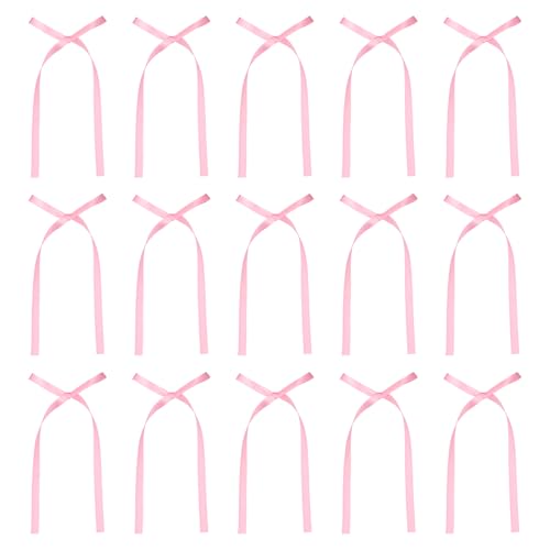 QUARKZMAN 50 Stück Schleifen Cupcake-Dekorationen, 3x5,7 Zoll Satin-Schleifen Schleifen Party-Dekorationen für Kuchen Dessert Basteln DIY Dekorieren Hochzeit Geburtstagsparty, Hellrosa QUARKZMAN 50 Stück Schleifen Cupcake-Dekorationen, 3x5,7 Zoll Satin-Schleifen Schleifen Party-Dekorationen für Kuchen Dessert Basteln DIY Dekorieren Hochzeit Geburtstagsparty, Hellrosa von QUARKZMAN