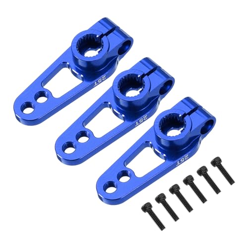 QUARKZMAN Aluminiumlegierung 25T Lenkservo Einseitiger Blau Arm Horn für DIY RC Auto/Boot/Flugzeug Boot Zubehör 3 Stück QUARKZMAN Aluminiumlegierung 25T Lenkservo Einseitiger Blau Arm Horn für DIY RC Auto/Boot/Flugzeug Boot Zubehör 3 Stück von QUARKZMAN