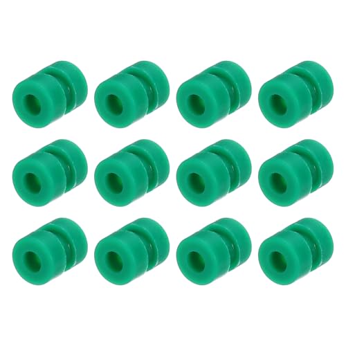 QUARKZMAN RC Anti Vibrations Gummibälle für RC F4 F7 Flugsteuerung M2x5,6mm Stoßdämpfungsbälle (Dunkelgrün), Packung mit 12 von QUARKZMAN