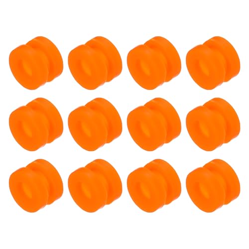 QUARKZMAN RC Anti Vibrations Gummibälle für RC F4 F7 Flugsteuerung M3x4,5mm Stoßdämpfungsbälle (Orange), Packung mit 12 von QUARKZMAN