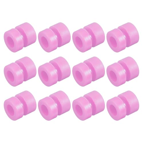 QUARKZMAN RC Anti Vibrations Gummibälle für RC F4 F7 Flugsteuerung M3x6,6mm Stoßdämpfungsbälle (Pink), Packung mit 12 von QUARKZMAN