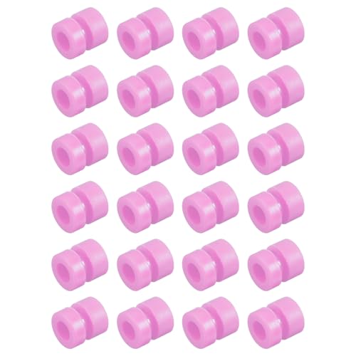 QUARKZMAN RC Anti Vibrations Gummibälle für RC F4 F7 Flugsteuerung M3x6,6mm Stoßdämpfungsbälle (Pink), Packung mit 24 von QUARKZMAN